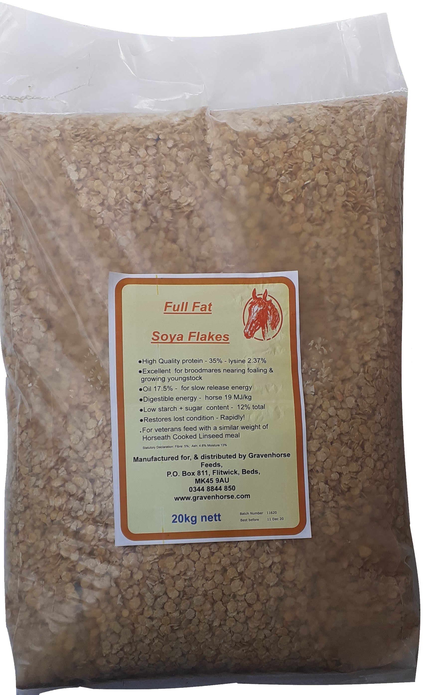 Full Fat Soya Flakes Bag